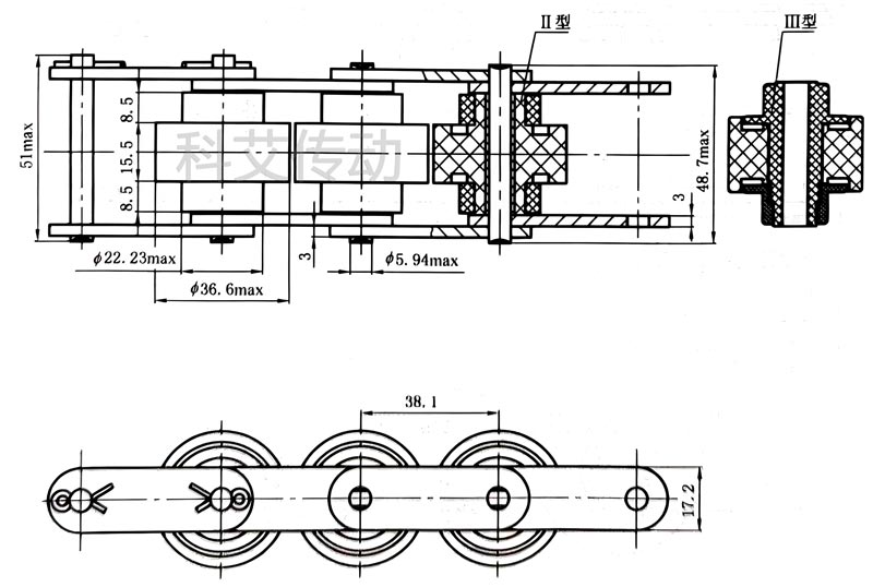 BS25-C212A 2.5倍速链条