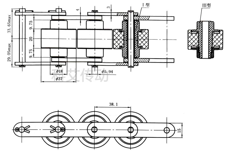 BS30-C212A 3倍速链条